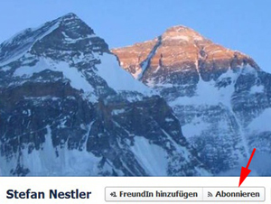 Blog-Abo über Facebook