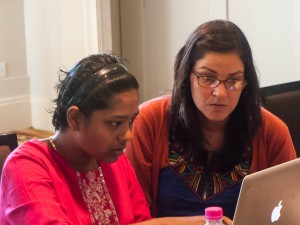 Pramila (left) at a DW environmental workshop
