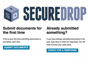 Screen shot of SecureDrop