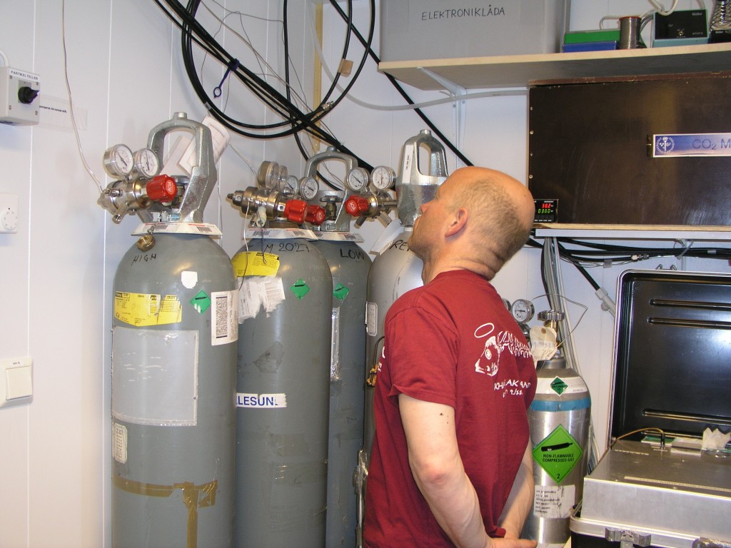 Measuring CO2 in Ny Alesund, Svalbard, Spitzbergen