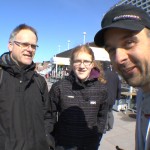 Michael Wigge with a man and a woman on the island of Sylt