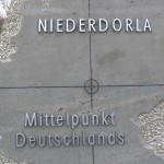 Gedenktafel am Mittelpunkt Deutschlands