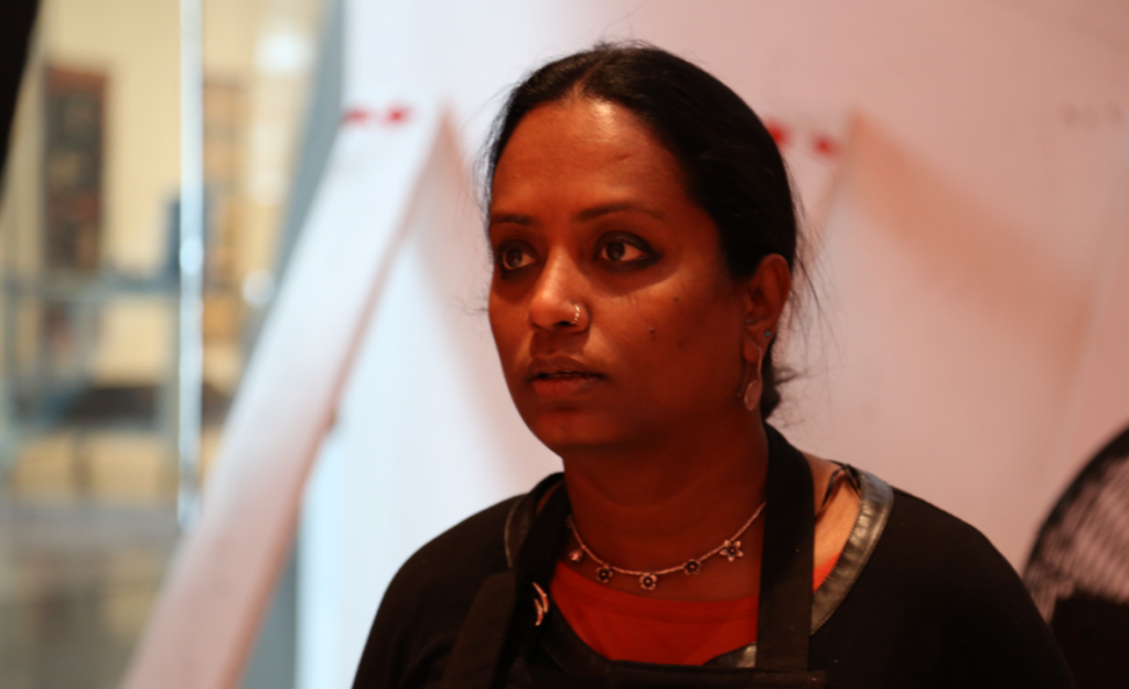 For her latest work, Delhi-based artist Mithu Sen, spent a month at a Kerala orphanage to experience firsthand what life was like for these marginalised young girls, who had already been through a lot of trials. © WFS